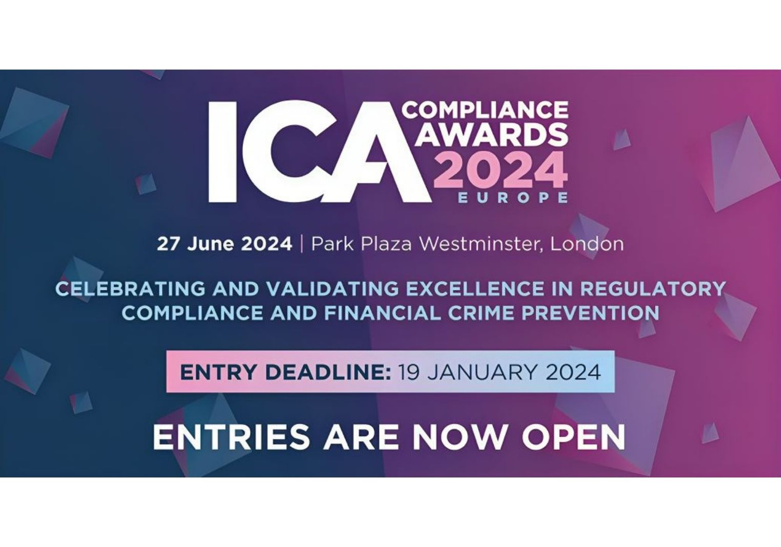 The ICA Compliance Awards return for 2024